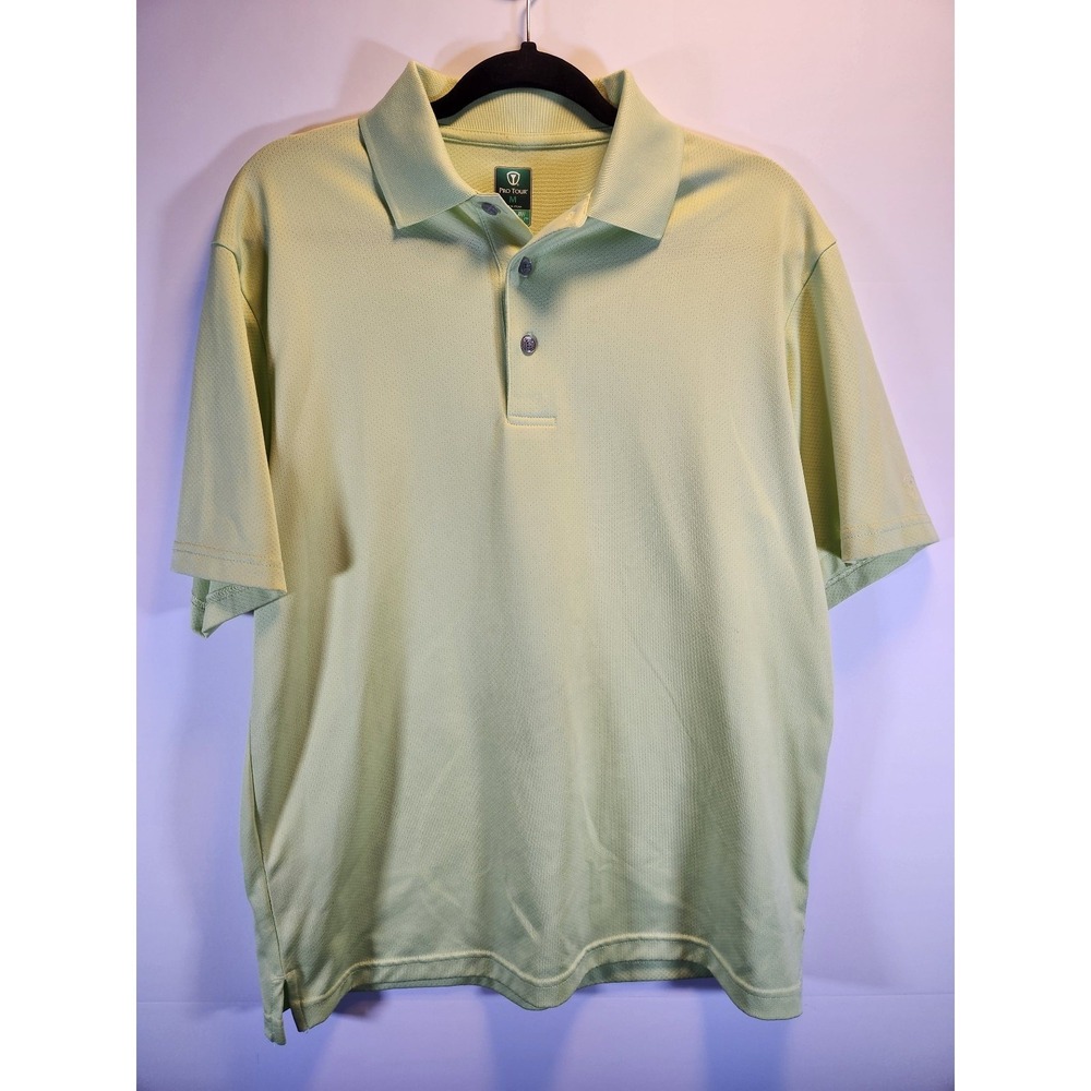 Pro Tour‎ Men's Golf Shirt Size Medium Olive Green